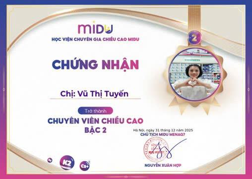 Chứng nhận Chuyên viên chiều cao Bậc 2